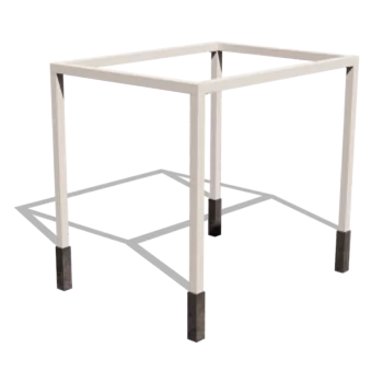 Pergolă din oțel - Dreptunghiular - 324 x 250 x 230 cm - RAL9010 mat (alb) - Cu bază de beton