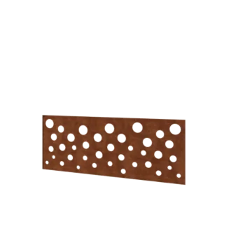 Gard din oțel corten H - Panou B - 120 x 47,5 cm