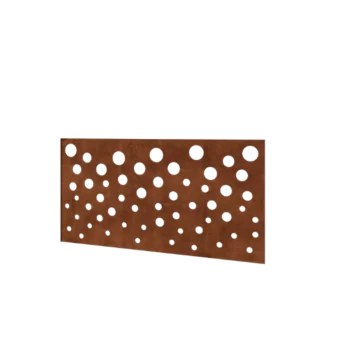 Gard din oțel corten H - Panou B - 120 x 63,3 cm