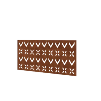 Gard din oțel corten H - Panou V - 120 x 63,3 cm