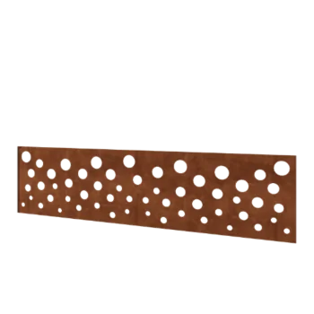 Gard din oțel corten H - Panou B - 180 x 47,5 cm
