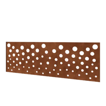 Gard din oțel corten H - Panou B - 180 x 63,3 cm