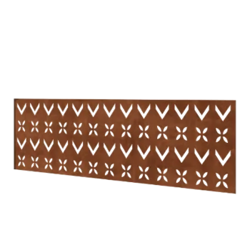 Gard din oțel corten H - Panou V - 180 x 63,3 cm