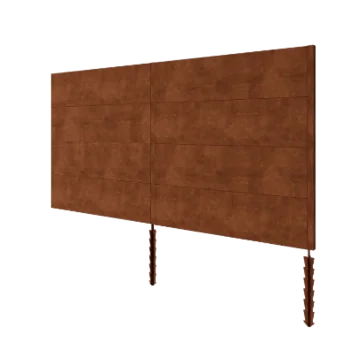 Gard din oțel corten H4 - Set complet - 372 x 6 x 190 cm