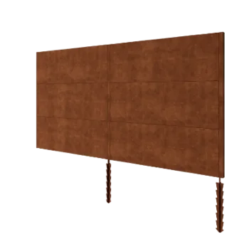 Gard din oțel corten H3 - Set complet - 372 x 6 x 190 cm