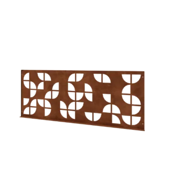 Gard decorativ din oțel corten G - Panou - 149 x 3 x 60 cm