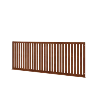 Gard decorativ din oțel corten S - Panou - 149 x 3 x 60 cm