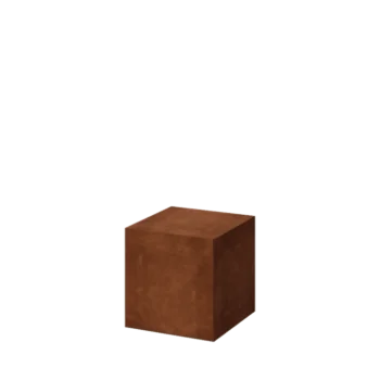 Postament din oțel corten - Ohio - 40 x 40 x 40 cm