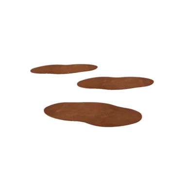 Pas japonez din oțel corten - Organic - 50 x 25 cm