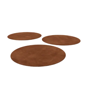 Pas japonez din oțel corten - Rotund - 75 cm