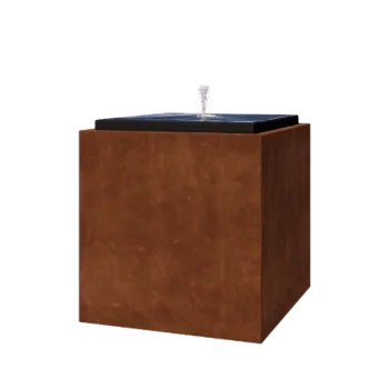 Fântână din oțel corten - Orin - 80 x 80 x 80 cm - Fără iluminare LED